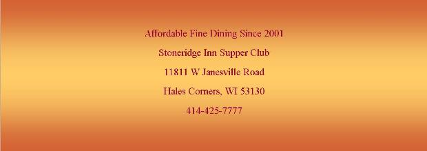 Stoneridge Inn Supper Club
